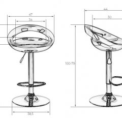 Стул барный DOBRIN DISCO LM-1010 (белый) в Талице - talica.mebel24.online | фото 2