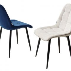 Стул CHIC BLUVEL-86 NAVY BLUE / черный каркас М-City в Талице - talica.mebel24.online | фото 2