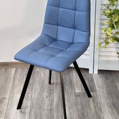 Стул CHILLI-Q SQUARE Oracul 795 Синий, экокожа PU / черный каркас, М-City в Талице - talica.mebel24.online | фото 4