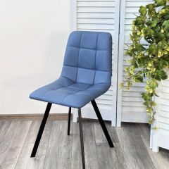 Стул CHILLI-Q SQUARE Oracul 795 Синий, экокожа PU / черный каркас, М-City в Талице - talica.mebel24.online | фото 6