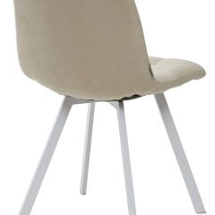 Стул CHILLI SQUARE UF860-01B бежевый, ткань/ белый каркас М-City в Талице - talica.mebel24.online | фото 2