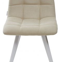 Стул CHILLI SQUARE UF860-01B бежевый, ткань/ белый каркас М-City в Талице - talica.mebel24.online | фото 3