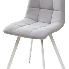 Стул CHILLI SQUARE UF860-02B серо-голубой, ткань/ белый каркас М-City в Талице - talica.mebel24.online | фото