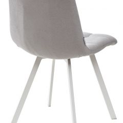 Стул CHILLI SQUARE UF860-02B серо-голубой, ткань/ белый каркас М-City в Талице - talica.mebel24.online | фото 3