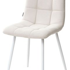 Стул CHILLI UF860-01B бежевый, ткань/белый каркас М-City в Талице - talica.mebel24.online | фото