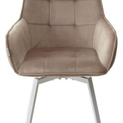 Стул MAVERICK 360 град. поворот. BLUVEL-40 BEIGE/ белый каркас, М-City в Талице - talica.mebel24.online | фото 7