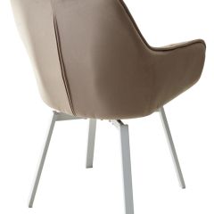 Стул MAVERICK 360 град. поворот. BLUVEL-40 BEIGE/ белый каркас, М-City в Талице - talica.mebel24.online | фото 9
