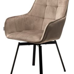 Стул MAVERICK 360 град. поворот. BLUVEL-40 BEIGE/ черный каркас, М-City в Талице - talica.mebel24.online | фото 4