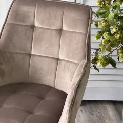 Стул MAVERICK 360 град. поворот. BLUVEL-40 BEIGE/ черный каркас, М-City в Талице - talica.mebel24.online | фото 6