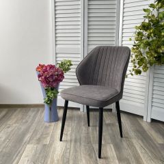 Стул VENA, цвет B28 Темно-серый, велюр / черный каркас М-City в Талице - talica.mebel24.online | фото 5