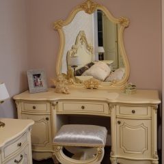 Туалетный стол + Зеркало Мона Лиза (крем) в Талице - talica.mebel24.online | фото 6