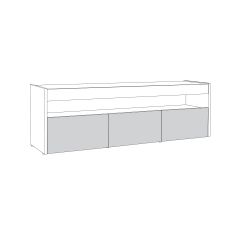 Тумба под ТВ 13.272 (Дуб Белый CRAFT, Интра) в Талице - talica.mebel24.online | фото 2