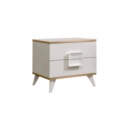 Тумба прикроватная Диора слоновая кость/золото (ДТП-1) в Талице - talica.mebel24.online | фото