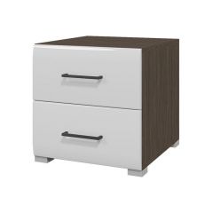 Тумба прикроватная Ненси (Венге/Белый глянец) в Талице - talica.mebel24.online | фото