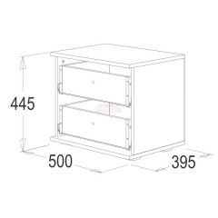 Тумба с 2-мя ящиками Ольга-14 в Талице - talica.mebel24.online | фото 2