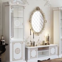 Тумба ТВ (12.301) Грация (белый/золото) в Талице - talica.mebel24.online | фото 2