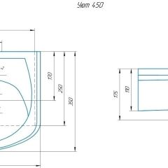 Умывальник мебельный "Уют 45" в Талице - talica.mebel24.online | фото 2
