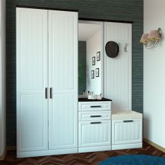 Вешалка НКМ ВЕНЕЦИЯ-1 Секция- 2 (Венге/Белое дерево) в Талице - talica.mebel24.online | фото 2