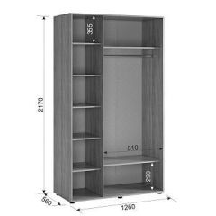 ЗАРА Шкаф 3-х створчатый 2 в Талице - talica.mebel24.online | фото 2