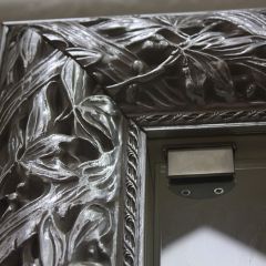 Зеркало большое Тиффани Premium черная/серебро (ТФ/02(П) в Талице - talica.mebel24.online | фото 4