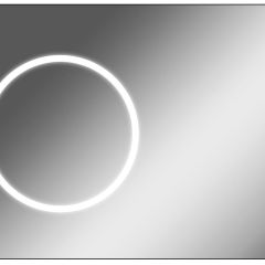 Зеркало Eclipse 100 black с подсветкой Sansa (SE1032Z) в Талице - talica.mebel24.online | фото