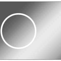 Зеркало Eclipse 90 black с подсветкой Sansa (SE1031Z) в Талице - talica.mebel24.online | фото