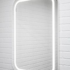 Зеркало Elis 100 white с подсветкой Sansa (SEe1045Z) в Талице - talica.mebel24.online | фото 3