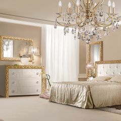 Зеркало Тиффани Premium слоновая кость/золото (ТФ/01(П) в Талице - talica.mebel24.online | фото 2