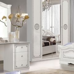 Зеркало в раме (12.150) Грация (белый/серебро) в Талице - talica.mebel24.online | фото 2