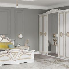 Зеркало в раме (12.150) Грация (белый/золото) в Талице - talica.mebel24.online | фото 2