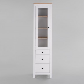 2.08.07.120.14 САГА шкаф с витриной 50 белый/ясень RU в Талице - talica.mebel24.online | фото 2