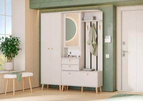 АФИНА Прихожая (модульная) кашемир серый в Талице - talica.mebel24.online | фото 1
