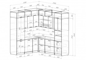 АЛЬБА Кухонный гарнитур Гранд Прайм  (2200*2500 мм) в Талице - talica.mebel24.online | фото 2