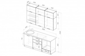 АЛЬБА Кухонный гарнитур Макси 1800 мм в Талице - talica.mebel24.online | фото 2