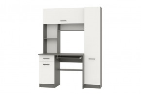 АЛЬФА Стол рабочий (графит/белый) в Талице - talica.mebel24.online | фото 1