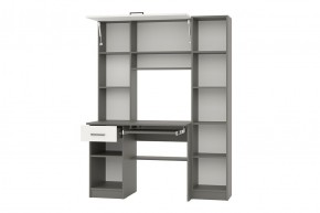 АЛЬФА Стол рабочий (графит/белый) в Талице - talica.mebel24.online | фото 2
