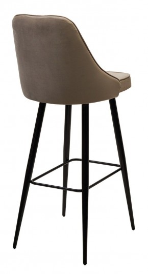 Барный стул NEPAL-BAR БЕЖЕВЫЙ #5, велюр/ черный каркас (H=78cm) М-City в Талице - talica.mebel24.online | фото 2