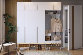 БАСКО Прихожая К10 (белое дерево) в Талице - talica.mebel24.online | фото