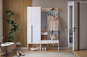 БАСКО Прихожая К2 (белое дерево) в Талице - talica.mebel24.online | фото