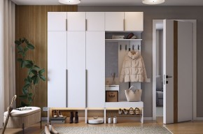 БАСКО Прихожая К7 (белое дерево) в Талице - talica.mebel24.online | фото