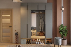 БАСКО Прихожая К9 (графит) в Талице - talica.mebel24.online | фото 2