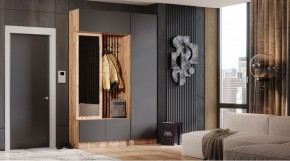 БАВАРИЯ Прихожая (дуб вотан/графит) в Талице - talica.mebel24.online | фото