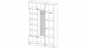 БАВАРИЯ Прихожая (дуб вотан/графит) в Талице - talica.mebel24.online | фото 4