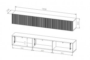БАЙКАЛ Тумба (Графит/Дуб золотой) в Талице - talica.mebel24.online | фото 3