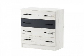 БЕАТРИС Комод К800 (дуб крафт белый/антрацит) в Талице - talica.mebel24.online | фото 2