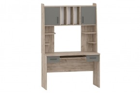 БЕТА Стол рабочий (дуб крафт серый/графит) в Талице - talica.mebel24.online | фото 1