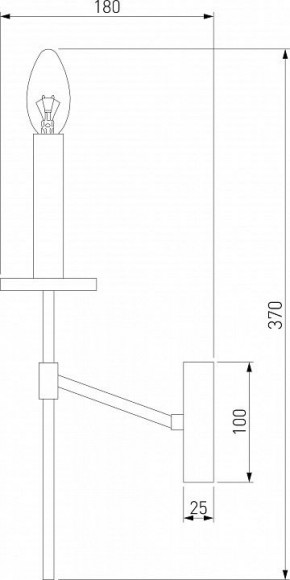 Бра Eurosvet Anders 60142/1 хром в Талице - talica.mebel24.online | фото 2