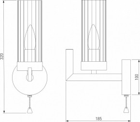 Бра Eurosvet Arganie 60133/1 латунь в Талице - talica.mebel24.online | фото 3