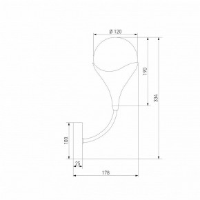 Бра Eurosvet Calyx 60169/1 никель в Талице - talica.mebel24.online | фото 4