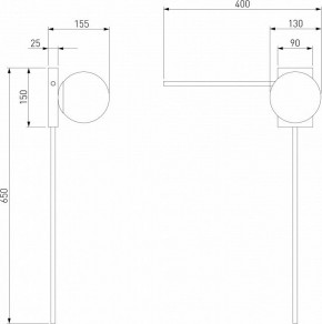 Бра Eurosvet Fredo 40034/1 латунь в Талице - talica.mebel24.online | фото 4